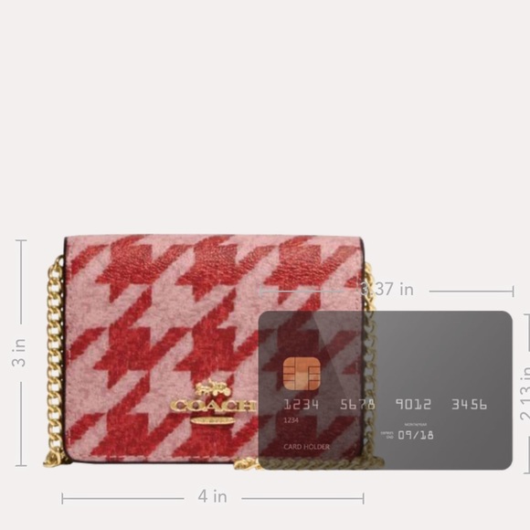 Coach Leather Mini Wallet On A Detachable Chain - Picture 3 of 9